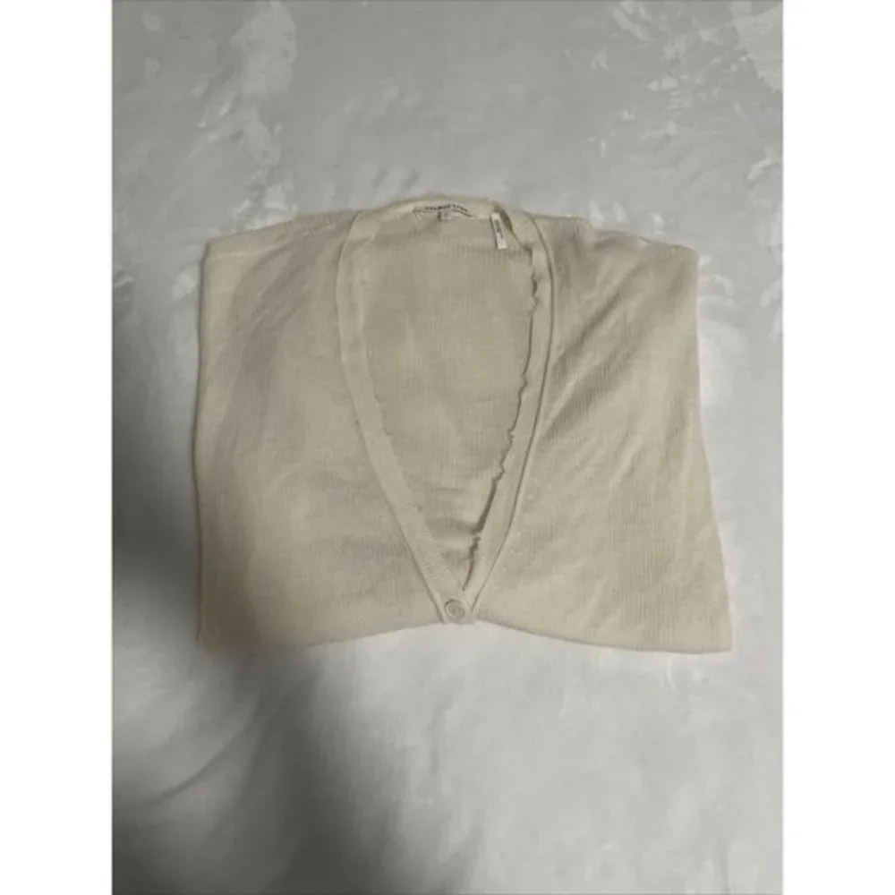 Helmut Lang 100% Wool V-neck Button Down Cardigan